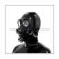 Preview: Deluxe gasmask-zipper-hood HR-G3 with three gasmasks threads and two thread cover - model GP7